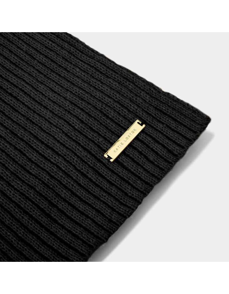Katie Loxton Katie Loxton Knitted Scarf- Black