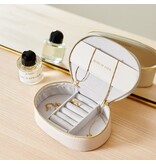 Katie Loxton Katie Loxton Oval Jewelry Box- Off White