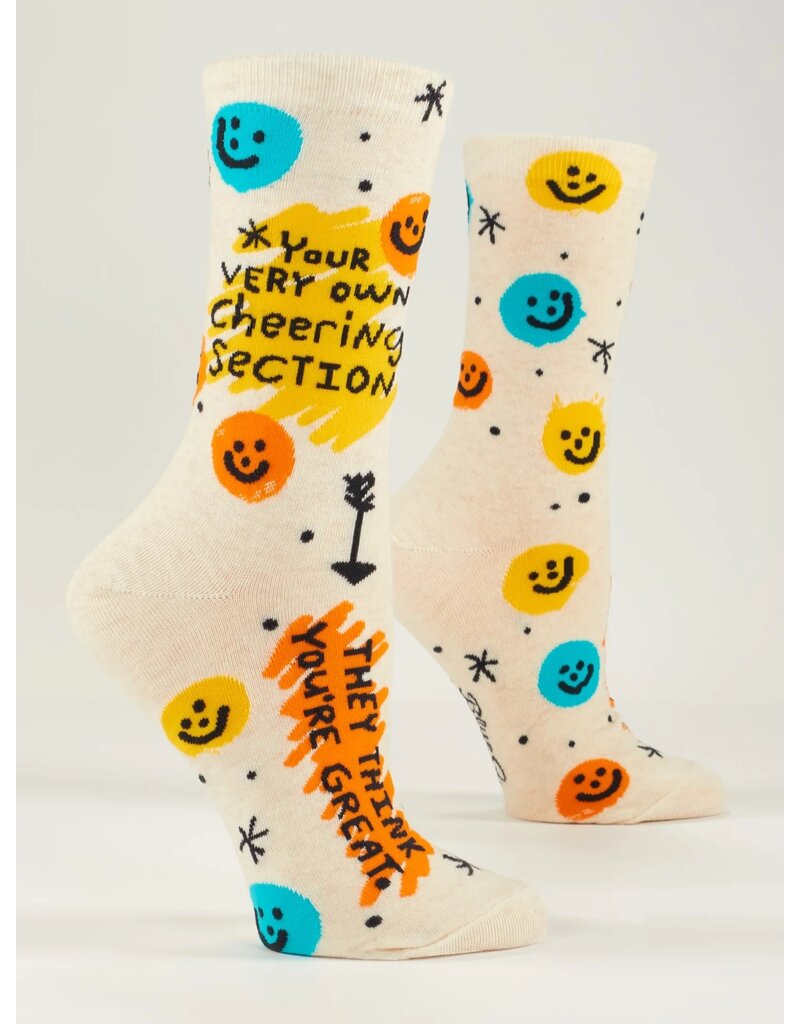 Blue Q Blue Q Women's Crew Socks Cheering Section