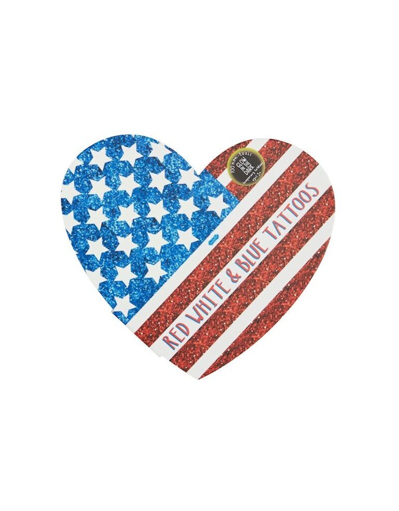 Mud Pie Mud Pie Tattoo Book 4th of July Heart