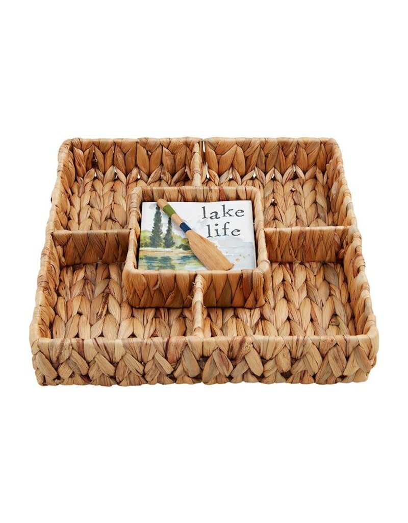 Mud Pie Mud Pie Hyacinth Tray Lake Life Napkin Set
