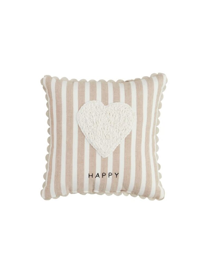 Mud Pie Mud Pie Mini Pillow Crochet Heart