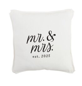 Mud Pie Mud Pie Pillow Square Mr Mrs 2025