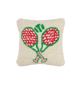 Mud Pie Mud Pie Pillow Wool Hook Tennis
