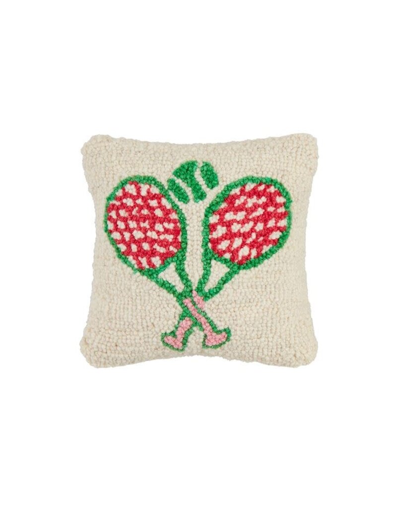 Mud Pie Mud Pie Pillow Wool Hook Tennis