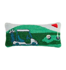 Mud Pie Mud Pie Pillow Wool Hook Golf Scene