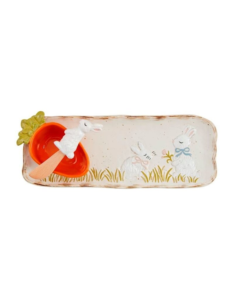 Mud Pie Mud Pie Easter Bunny Dip and Tray Set