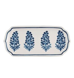 Mud Pie Mud Pie Everything Tray Bloom Print Blue