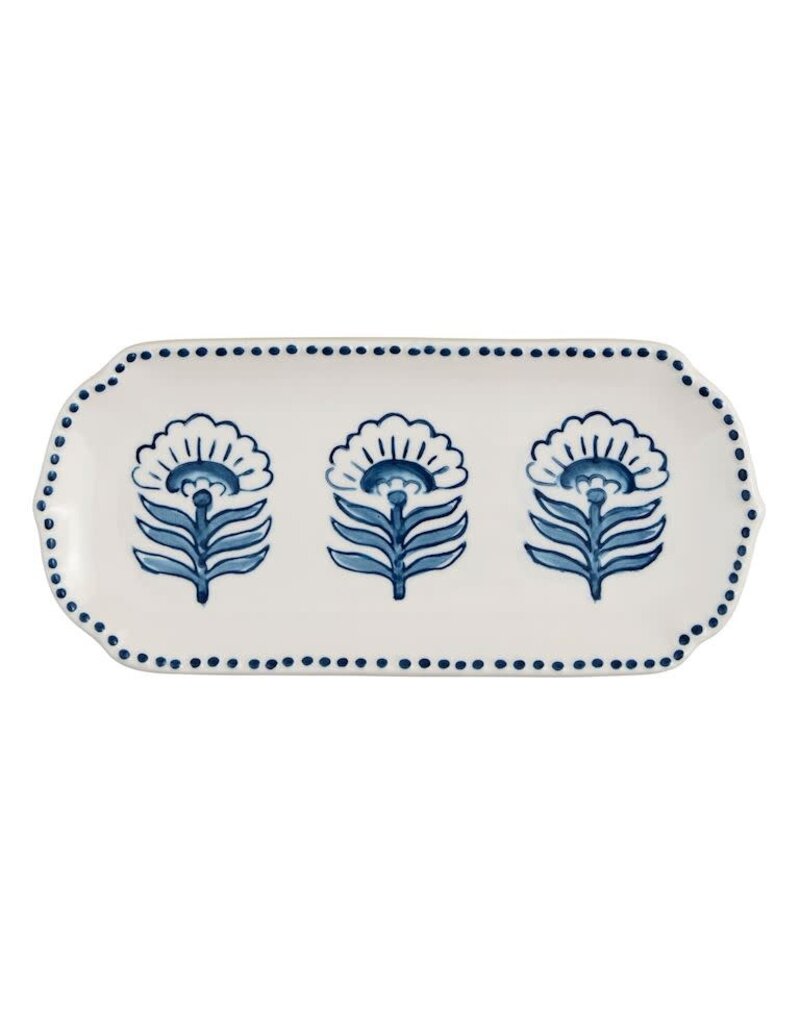 Mud Pie Mud Pie Everything Tray Buti Print Blue