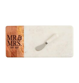 Mud Pie Mud Pie Marble Board Mr Mrs Est 2025