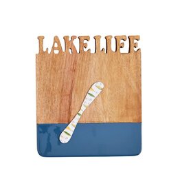 Mud Pie Mud Pie Wood Board Cut Out Lake Life