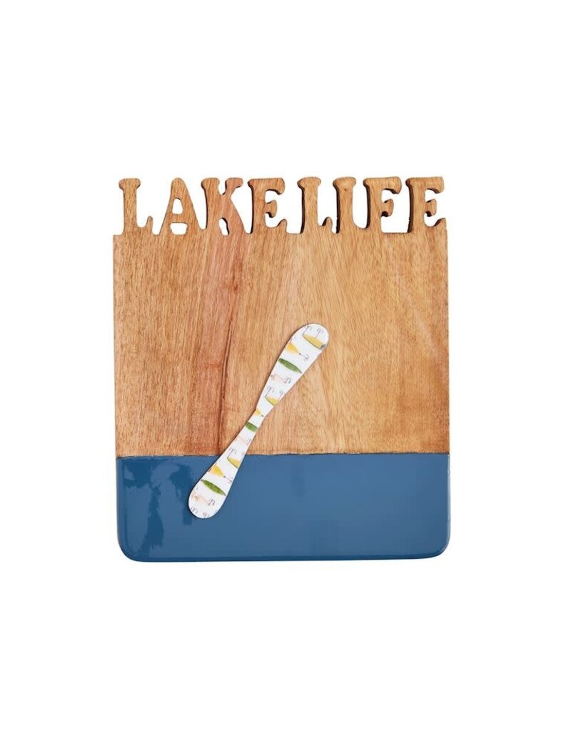 Mud Pie Mud Pie Wood Board Cut Out Lake Life