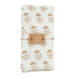 Mud Pie Mud Pie Cloth Napkin Flower Icon Neutral