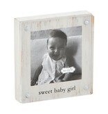 Mud Pie Mud Pie Wood Acrylic Frame  Sweet Baby Girl