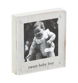 Mud Pie Mud Pie Wood Acrylic Frame Sweet Baby Boy