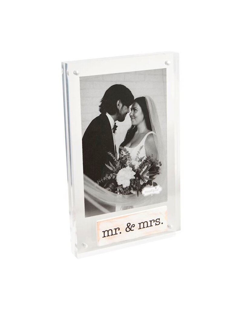 Mud Pie Mud Pie Frame Acrylic Wood Mr Mrs