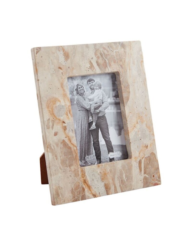 Mud Pie Mud Pie Marble Frame Neutral 4x6