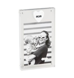 Mud Pie Mud Pie Frame Acrylic Wood Mom Heart