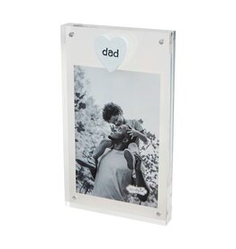 Mud Pie Mud Pie Frame Acrylic Wood Dad Heart