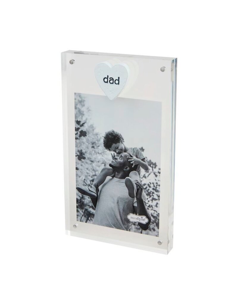 Mud Pie Mud Pie Frame Acrylic Wood Dad Heart
