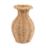 Mud Pie Mud Pie Basket Weave Vase Flared