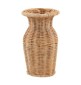 Mud Pie Mud Pie Basket Weave Vase Skinny