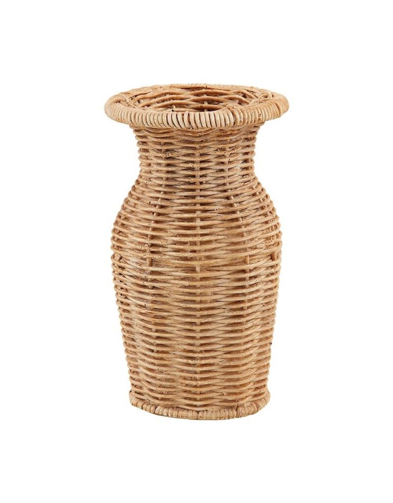 Mud Pie Mud Pie Basket Weave Vase Skinny