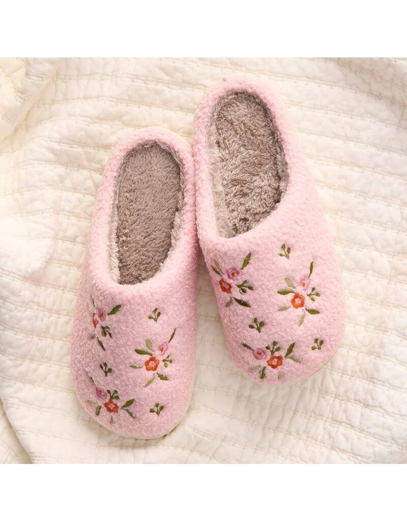 The Darling Effect Darling Effect Slippers- Dainty Floral Pink  S/M