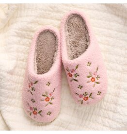 The Darling Effect Darling Effect Slippers- Dainty Floral Pink  M/L