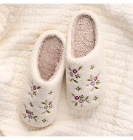 The Darling Effect Darling Effect Slippers- Dainty Floral Purple  M/L