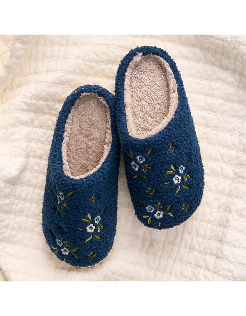 The Darling Effect Darling Effect Slippers- Dainty Floral Navy  S/M