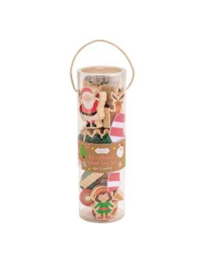 Mud Pie Mud Pie Kids Holiday Wood Toy Set North Pole