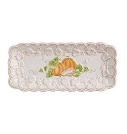 Mud Pie Mud Pie Fall Everything Plate Orange Pumpkin