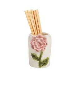 Mud Pie Mud Pie Toothpick Holder Pink Flower