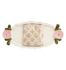 Mud Pie Mud Pie Floral Handle Hostess Set