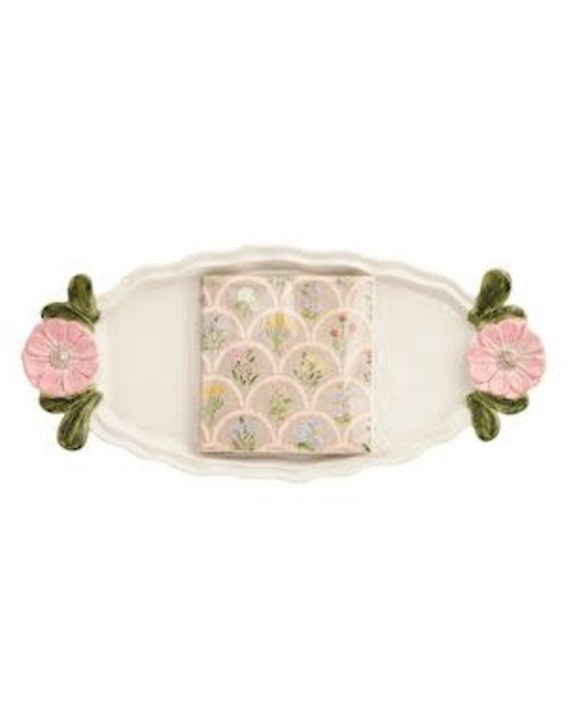 Mud Pie Mud Pie Floral Handle Hostess Set