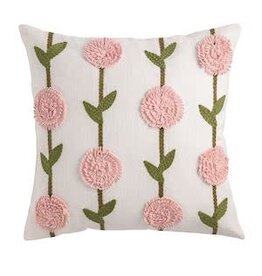 Mud Pie Mud Pie Pillow Hydrangea Pink