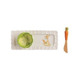 Mud Pie Mud Pie Easter Tidbit and Tray Cabbage