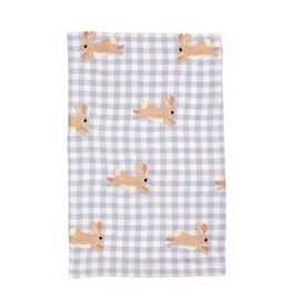 Mud Pie Mud Pie Easter Embroidered Towel Blue Bunny