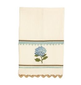 Mud Pie Mud Pie Embroidered Towel Blue Flower