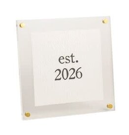 Mud Pie Mud Pie Acrylic Paper Plaque Est. 2026