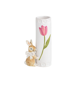 Mud Pie Mud Pie Easter Bud Vase Bunny White Bow