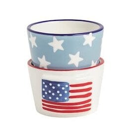 Mud Pie Mud Pie Americana Ramekin Flag