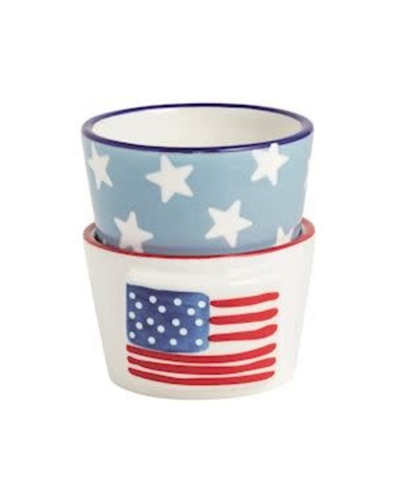 Mud Pie Mud Pie Americana Ramekin Flag