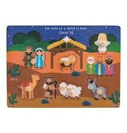 Mud Pie Mud Pie Kids Holiday Nativity Sound Puzzle