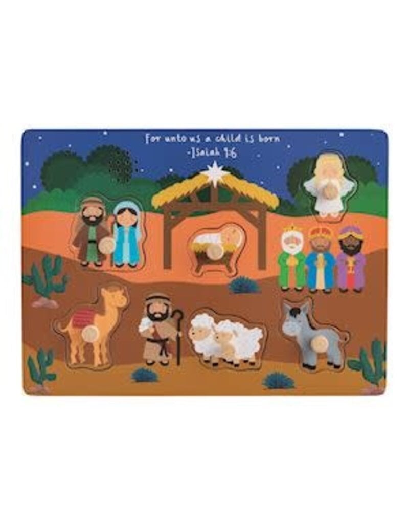 Mud Pie Mud Pie Kids Holiday Nativity Sound Puzzle