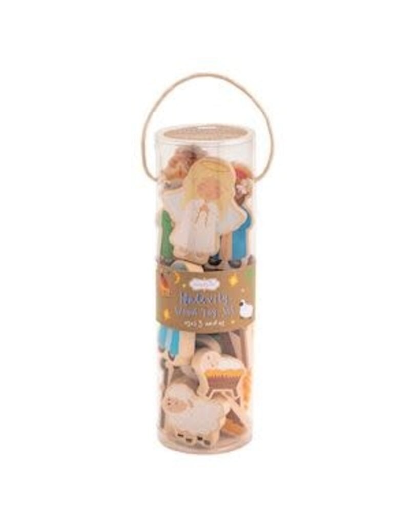 Mud Pie Mud Pie Kids Holiday Wood Toy Set Nativity