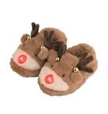 Mud Pie Mud Pie Kids Holiday Christmas Slippers Reindeer ML