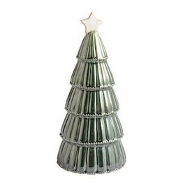 Mud Pie Mud Pie Holiday Ceramic Tree Sitter Green Large