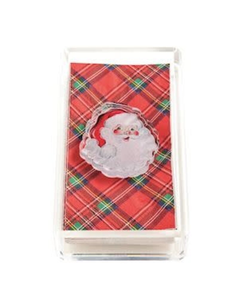 Mud Pie Mud Pie Holiday Acrylic Guest Towel Holder w Santa